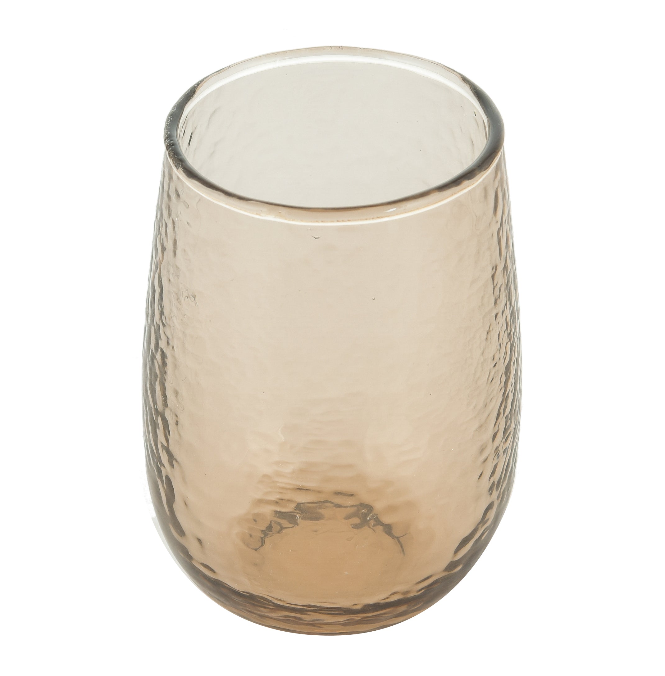BROWN JUICE DRINWARE GLASS SET OF 2 - LARGE
