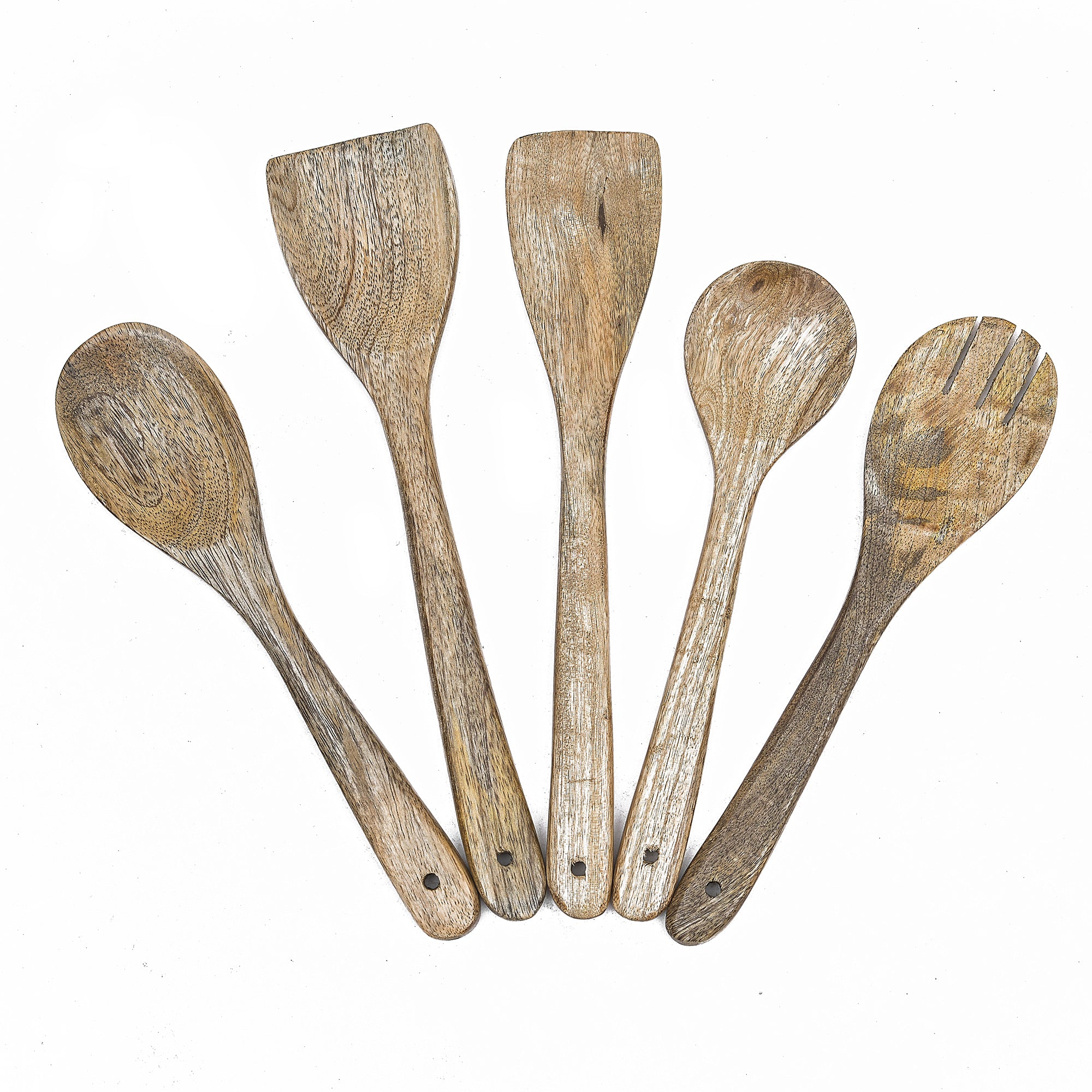Mango Wood Spatulas Set of 5
