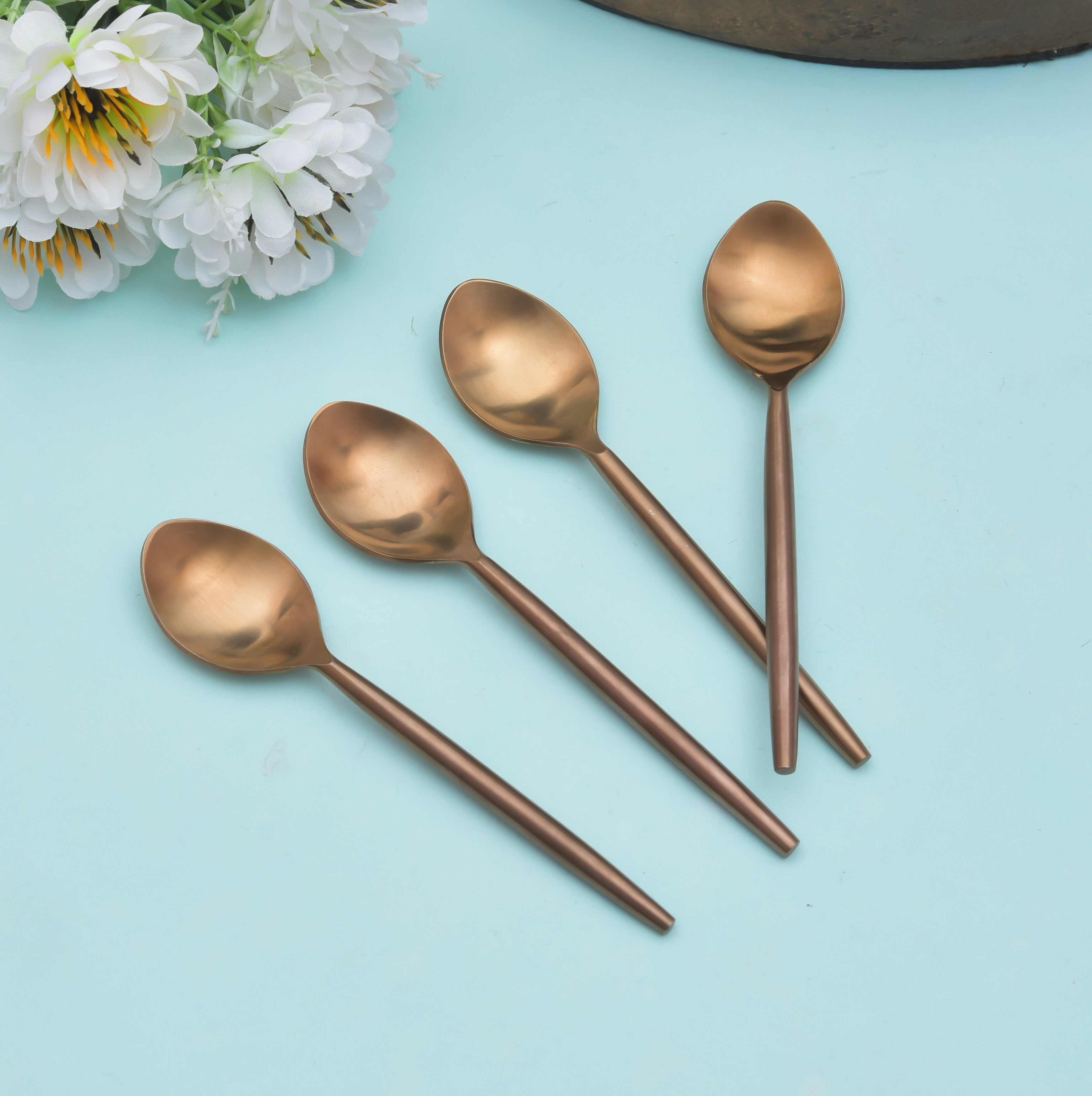 Stainless Steel Serving Spoon for Dining,Table Spoon Set of 4