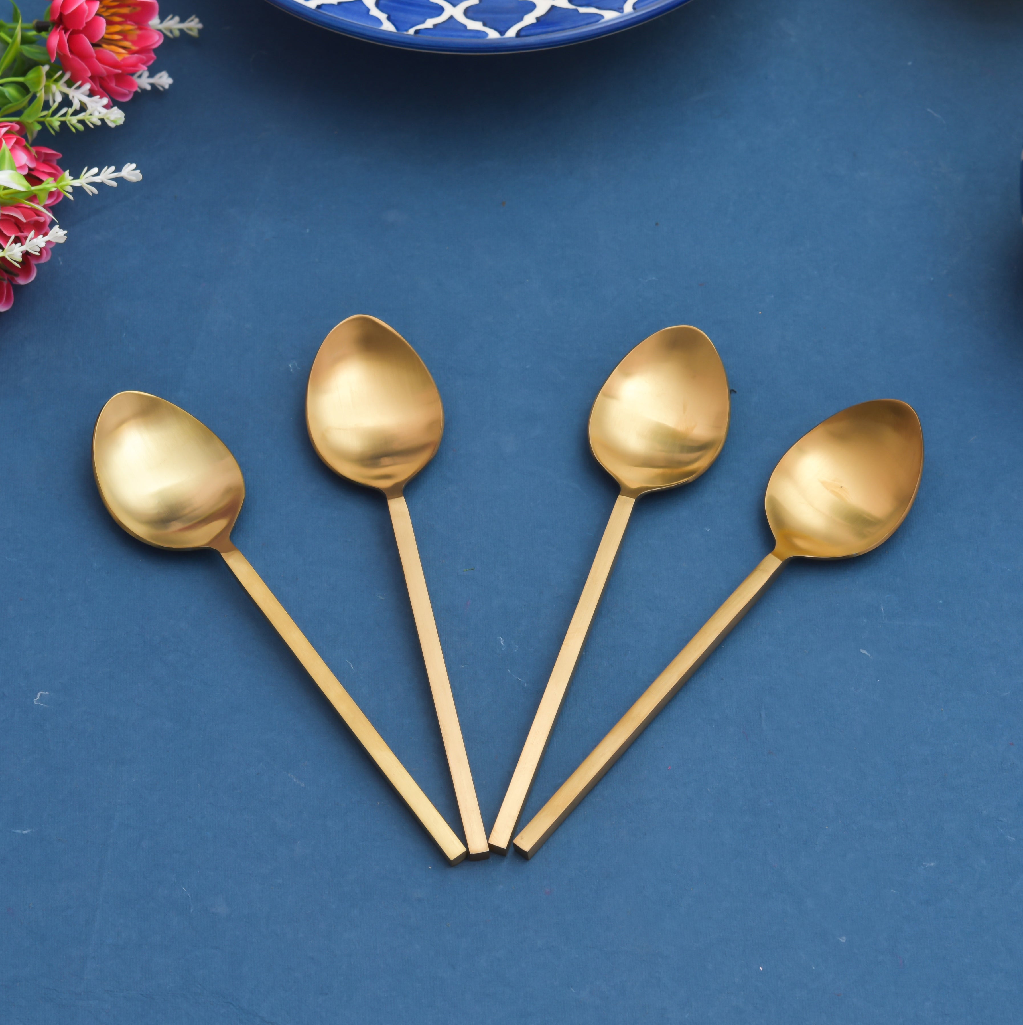Stainless Steel Serving Spoon for Dining,Table Spoon Set of 4