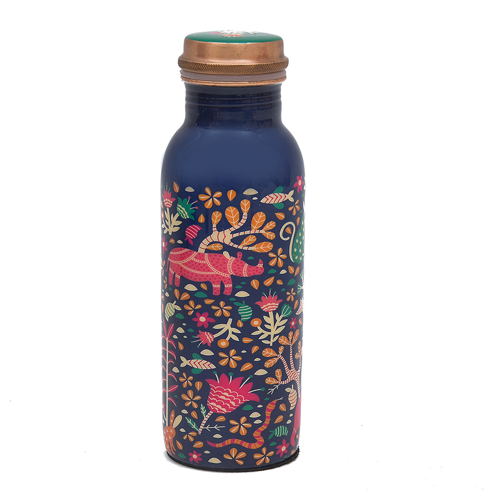 Meena Copper Water Bottle - 750 Ml