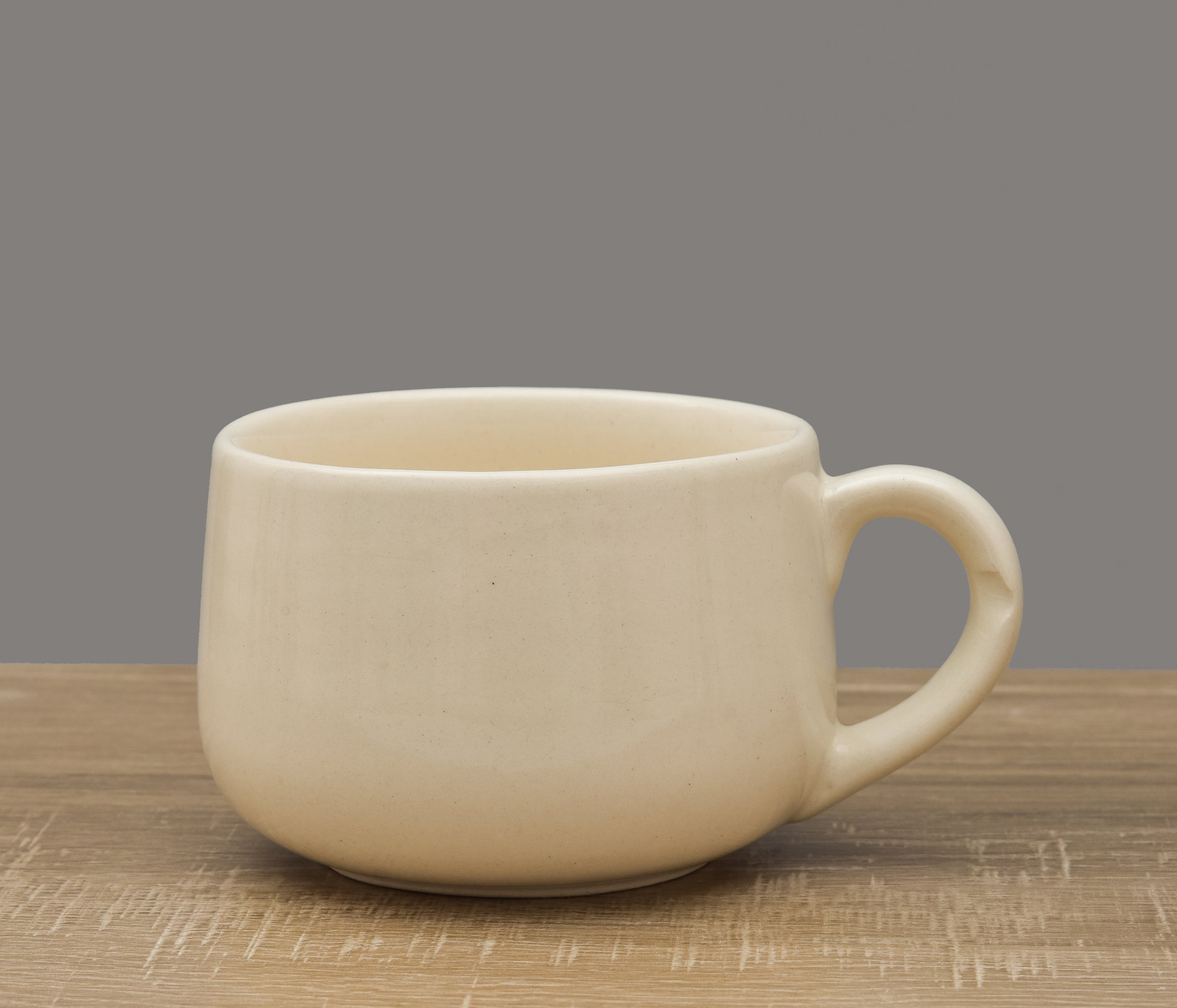 CLASSIC BEIGE COLOR CERAMIC CUP FOR COFFEE AND TEA CUP
