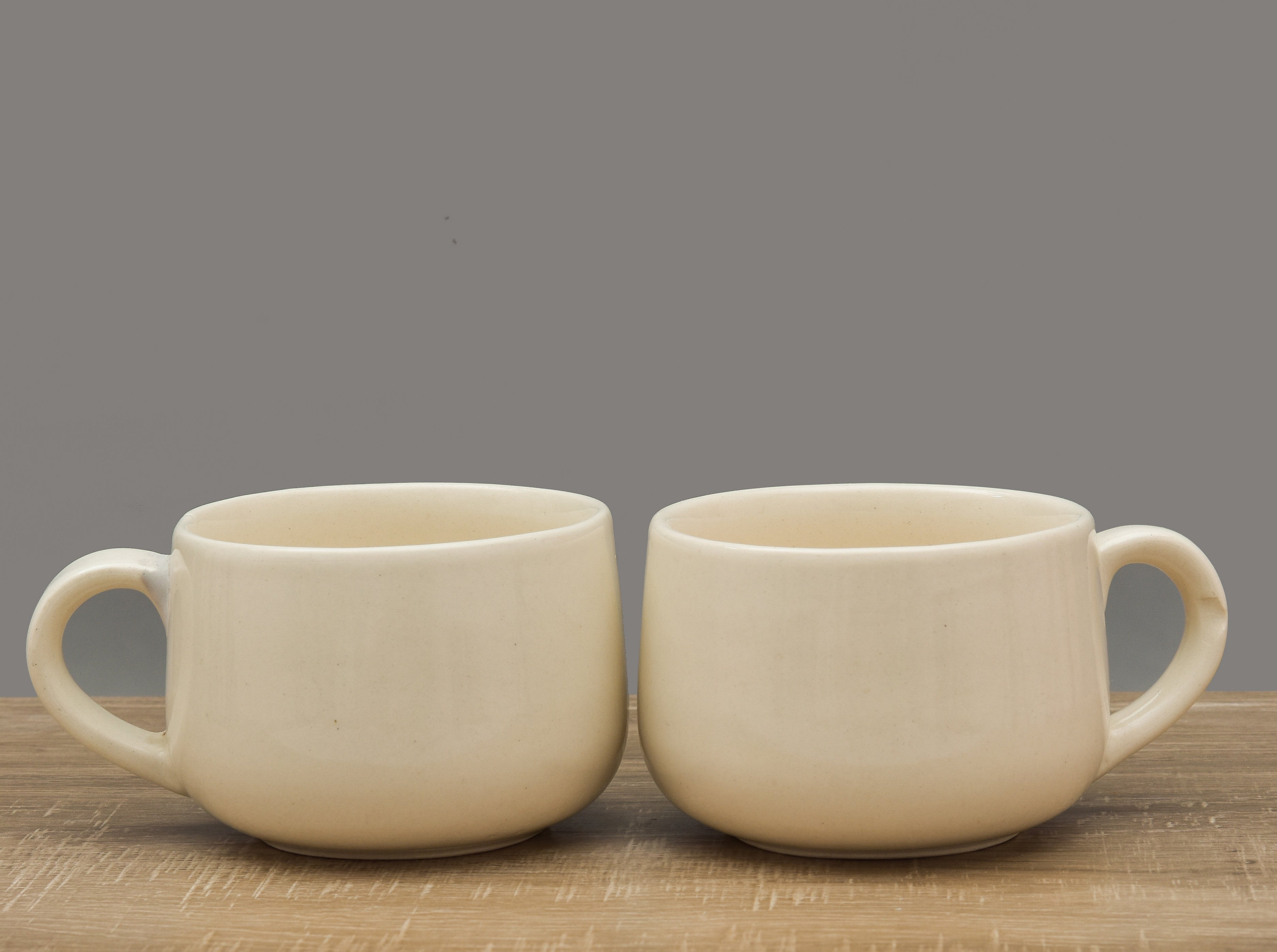 CLASSIC BEIGE COLOR CERAMIC CUP FOR COFFEE AND TEA CUP