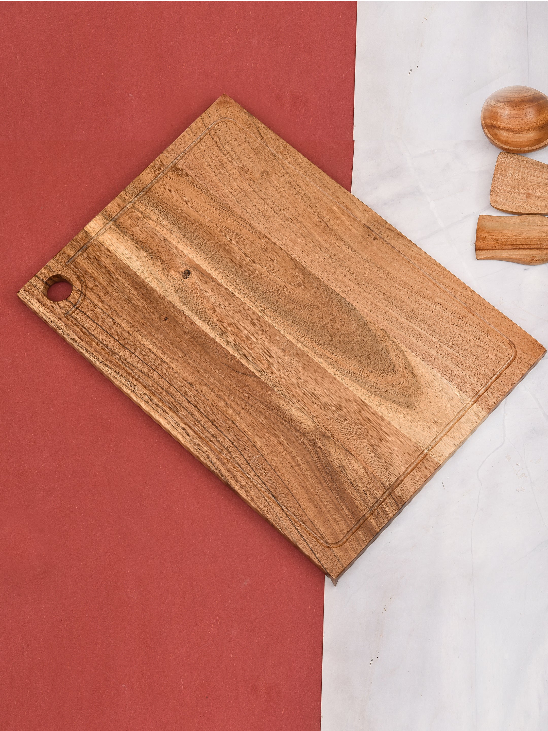 WOODEN JUICE GROVE CHOPPING BOARD 17*12