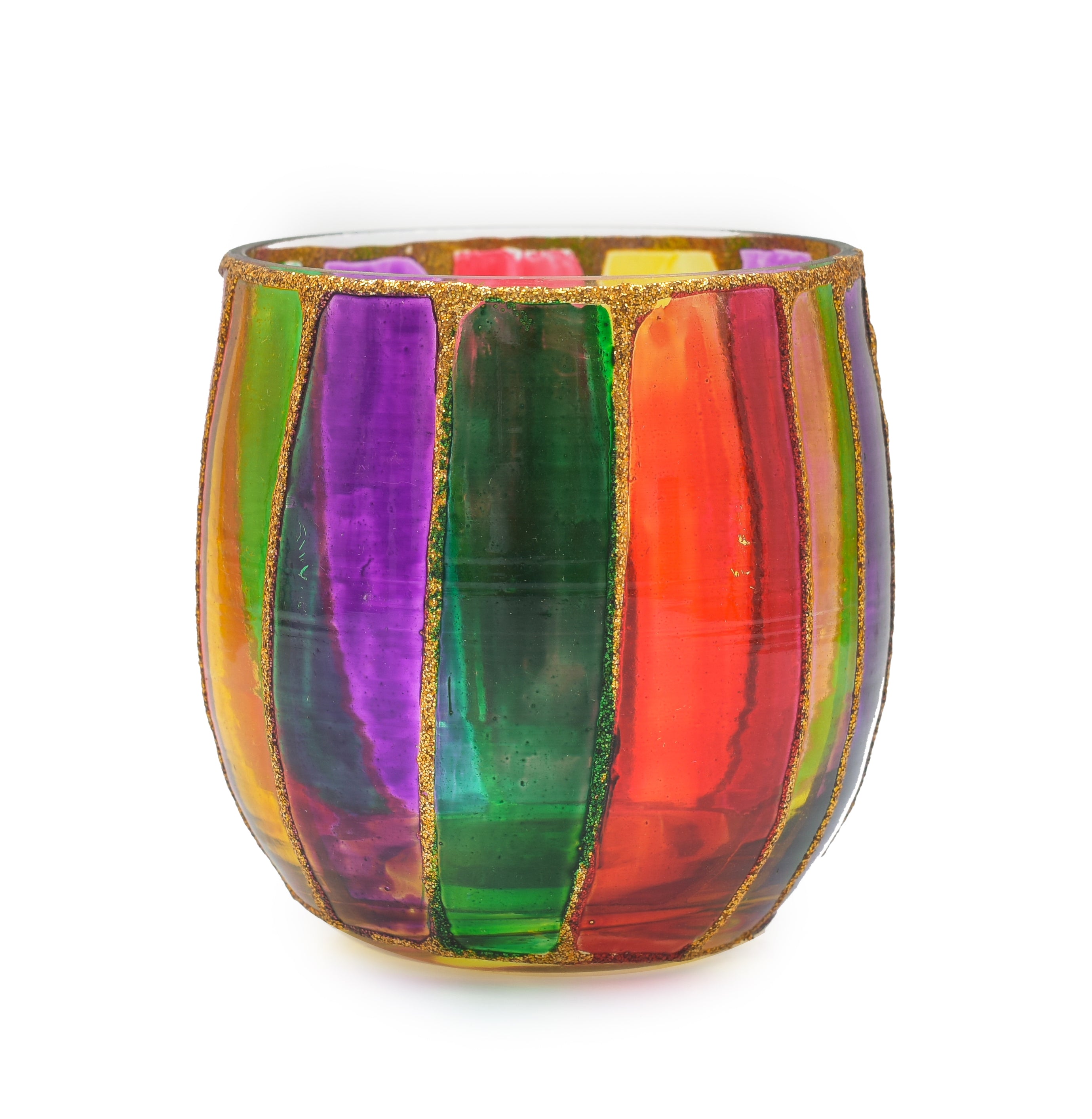 JHAROKHA LINE KULLAD GLASS T-LIGHT HOLDER