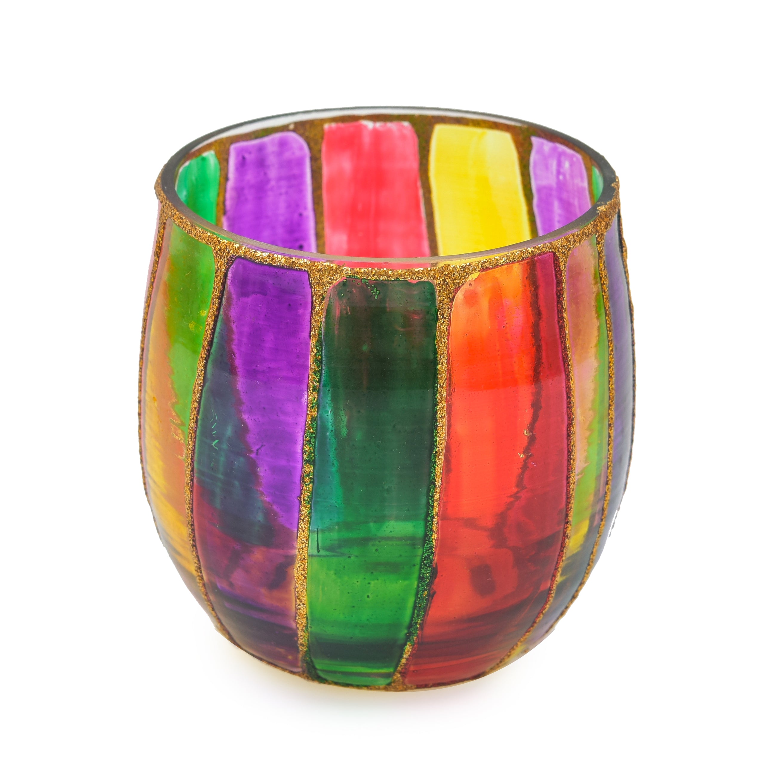 JHAROKHA LINE KULLAD GLASS T-LIGHT HOLDER