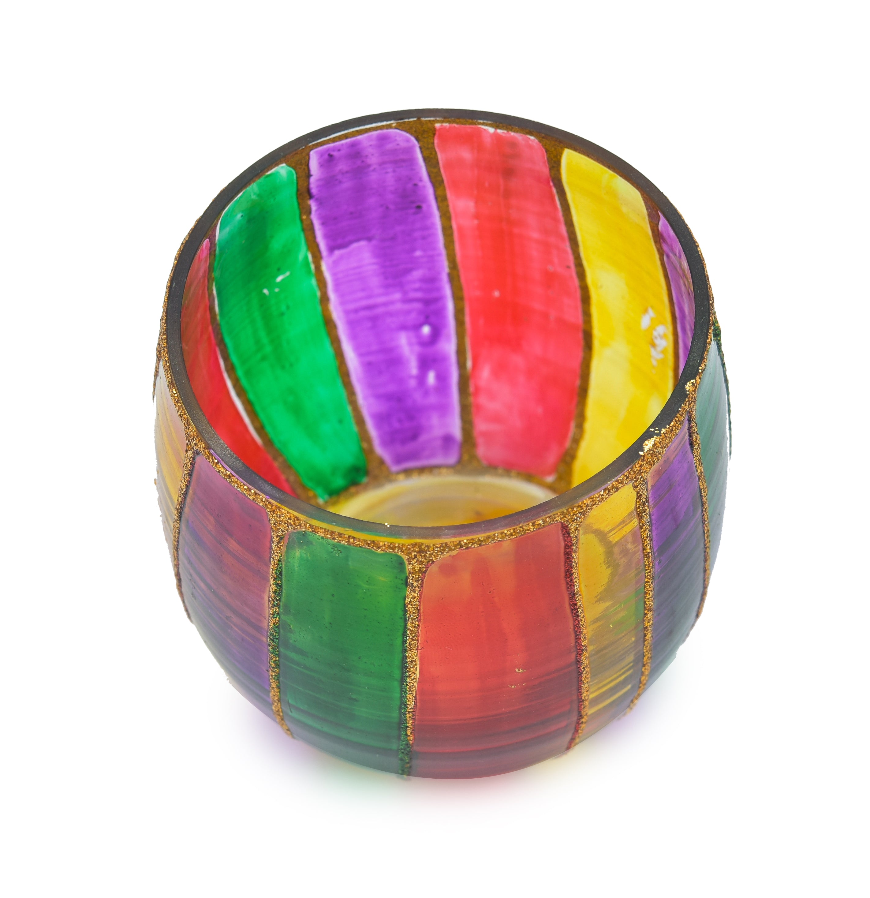 JHAROKHA LINE KULLAD GLASS T-LIGHT HOLDER