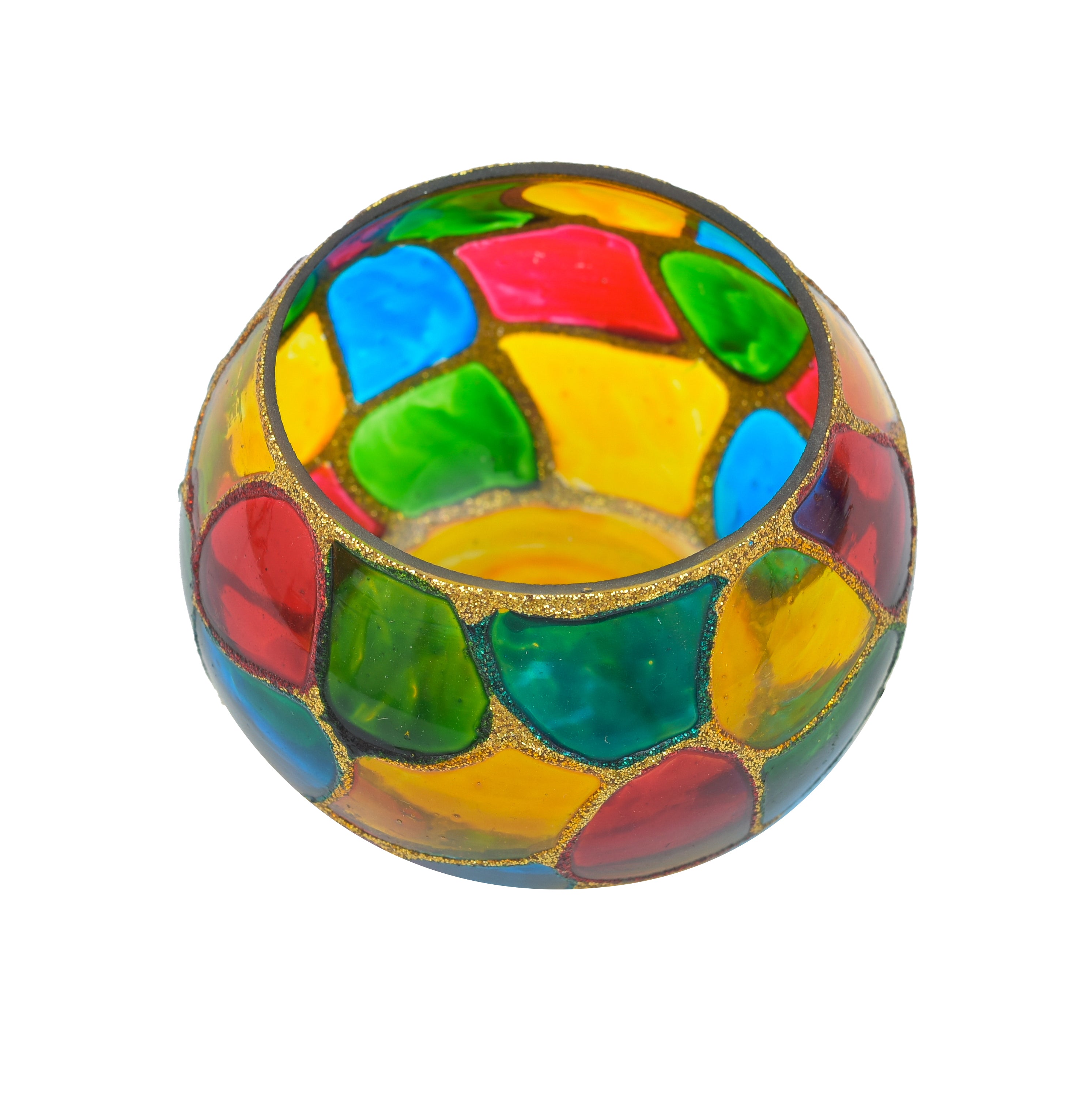 JHAROKHA ZIGZAG ROLLY POLLY T-LIGHT HOLDER