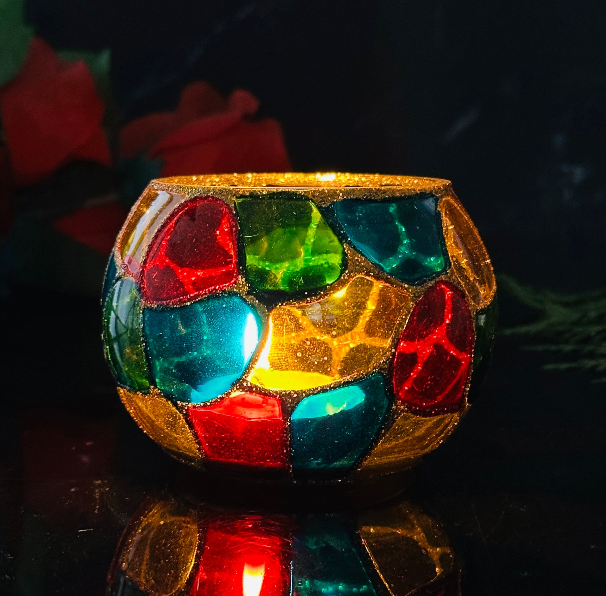 JHAROKHA ZIGZAG ROLLY POLLY T-LIGHT HOLDER