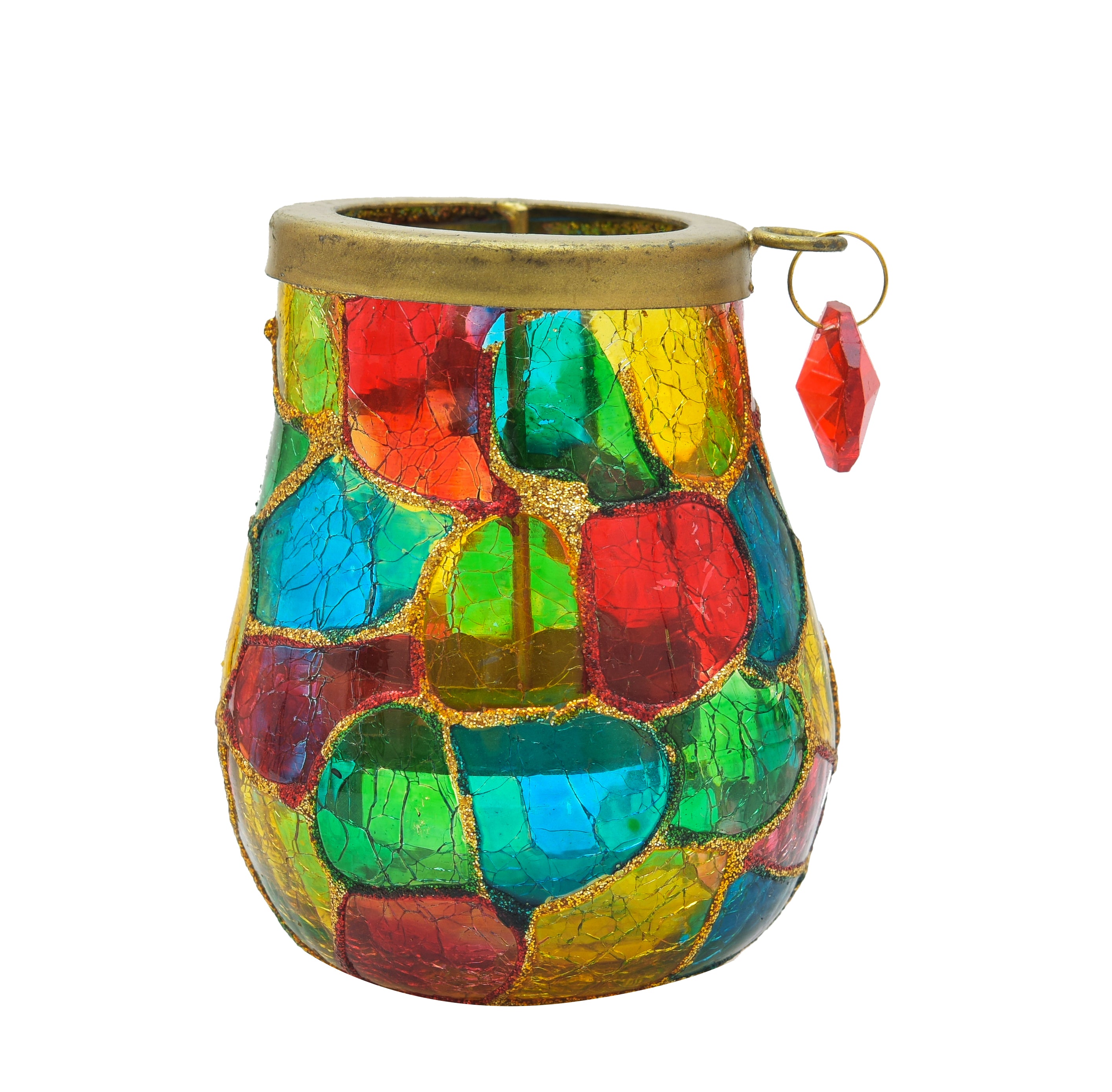 JHAROKHA ZIGZAG MATKA T-LIGHT HOLDER