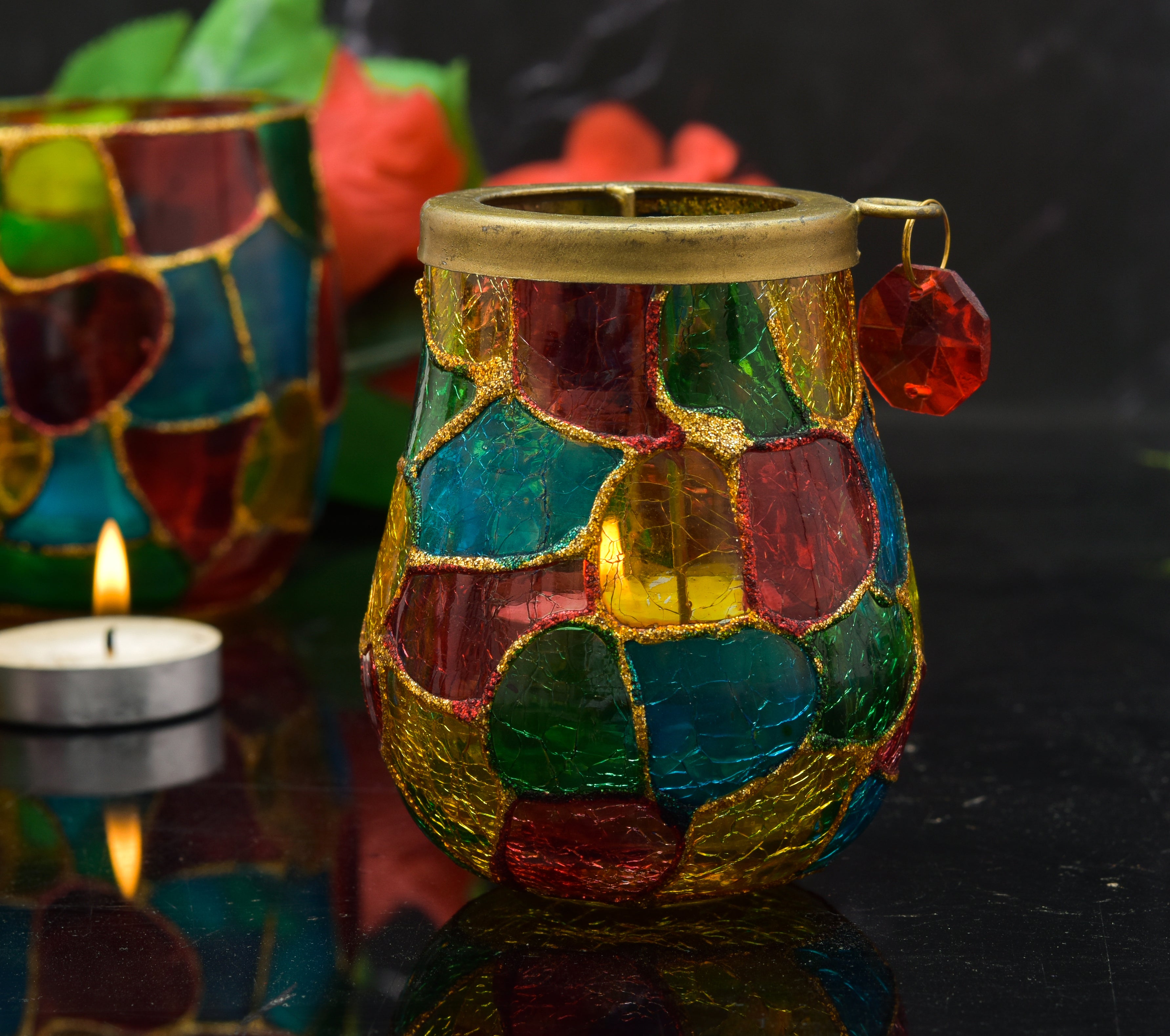 JHAROKHA ZIGZAG MATKA T-LIGHT HOLDER