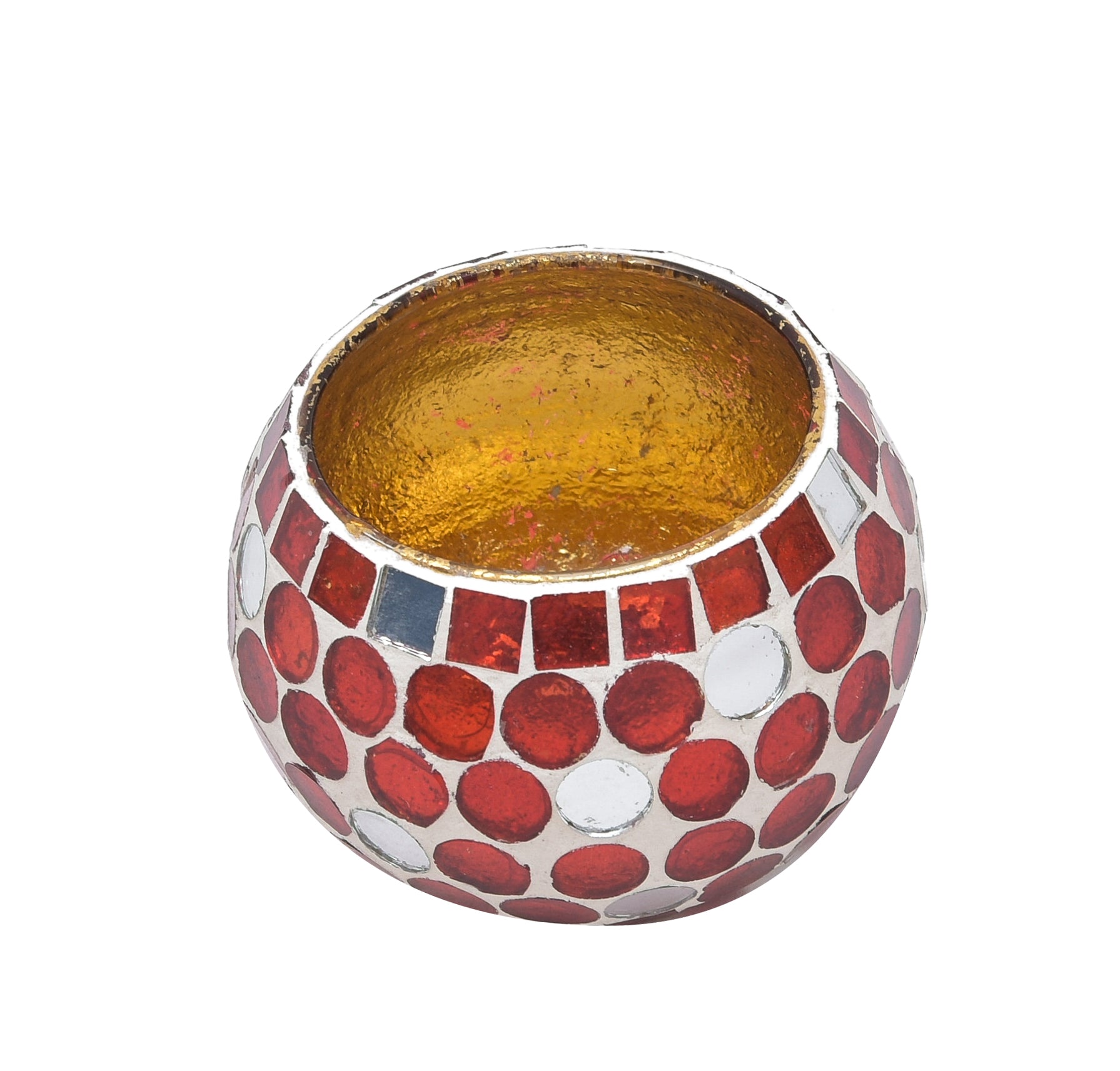 ROLLYPOLLY GLASS T-LIGHT HOLDER RED