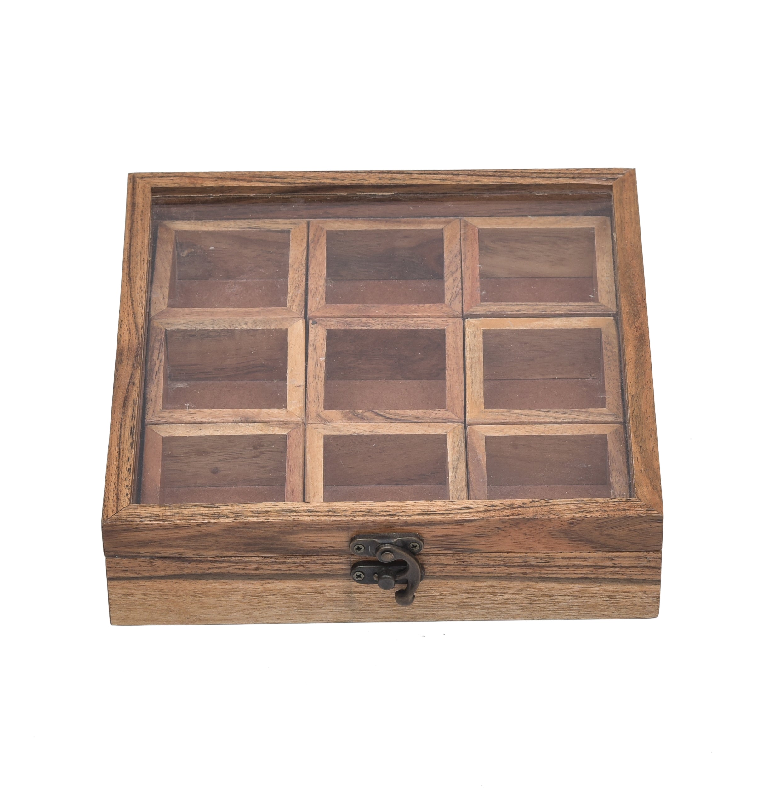 Acacia Wooden Masala Box