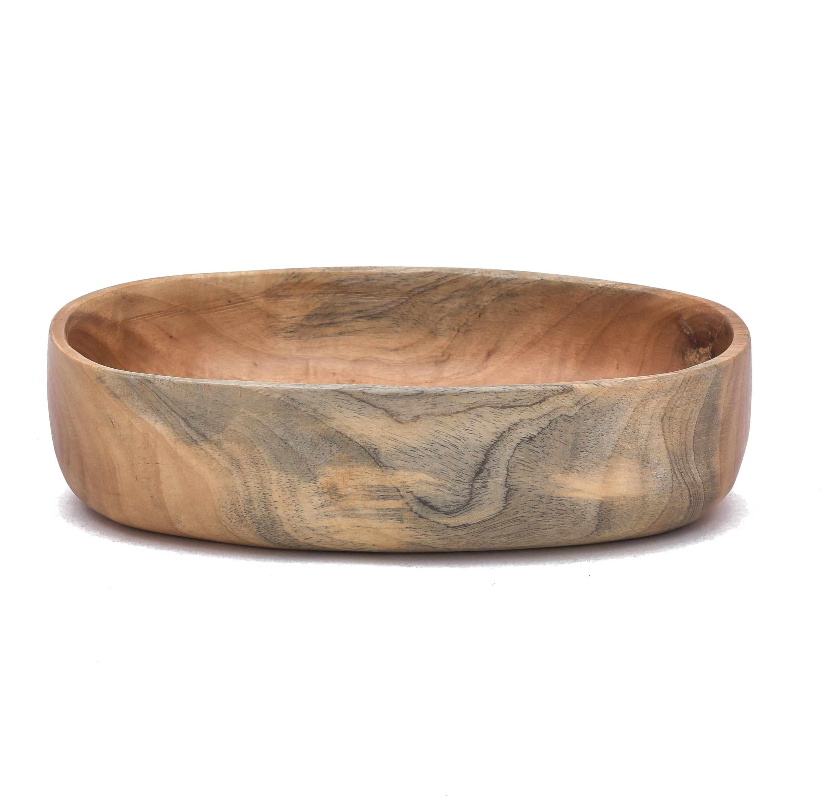 Mango Wooden Oval Shape Serving Bowl