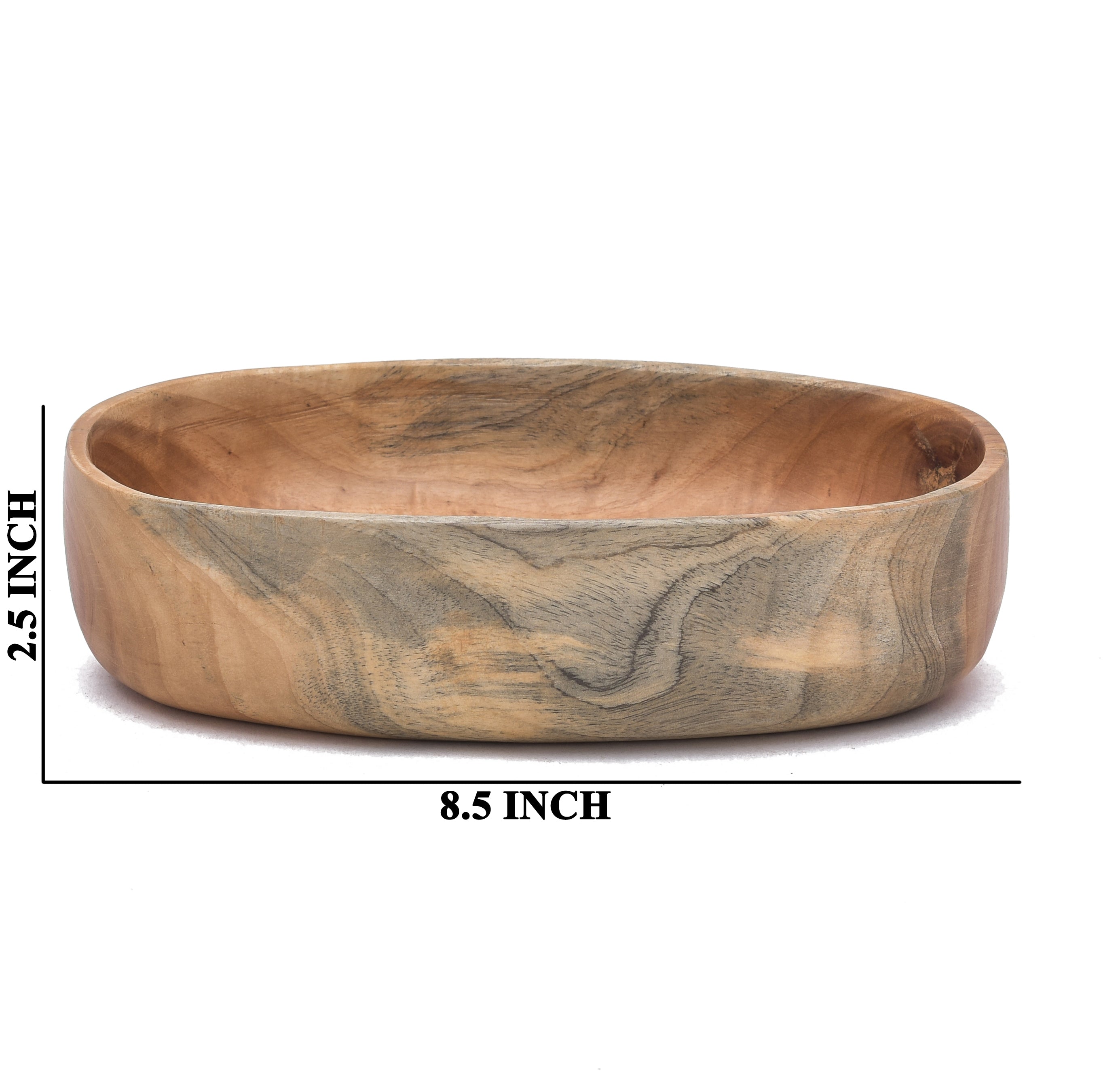 Mango Wooden Oval Shape Serving Bowl