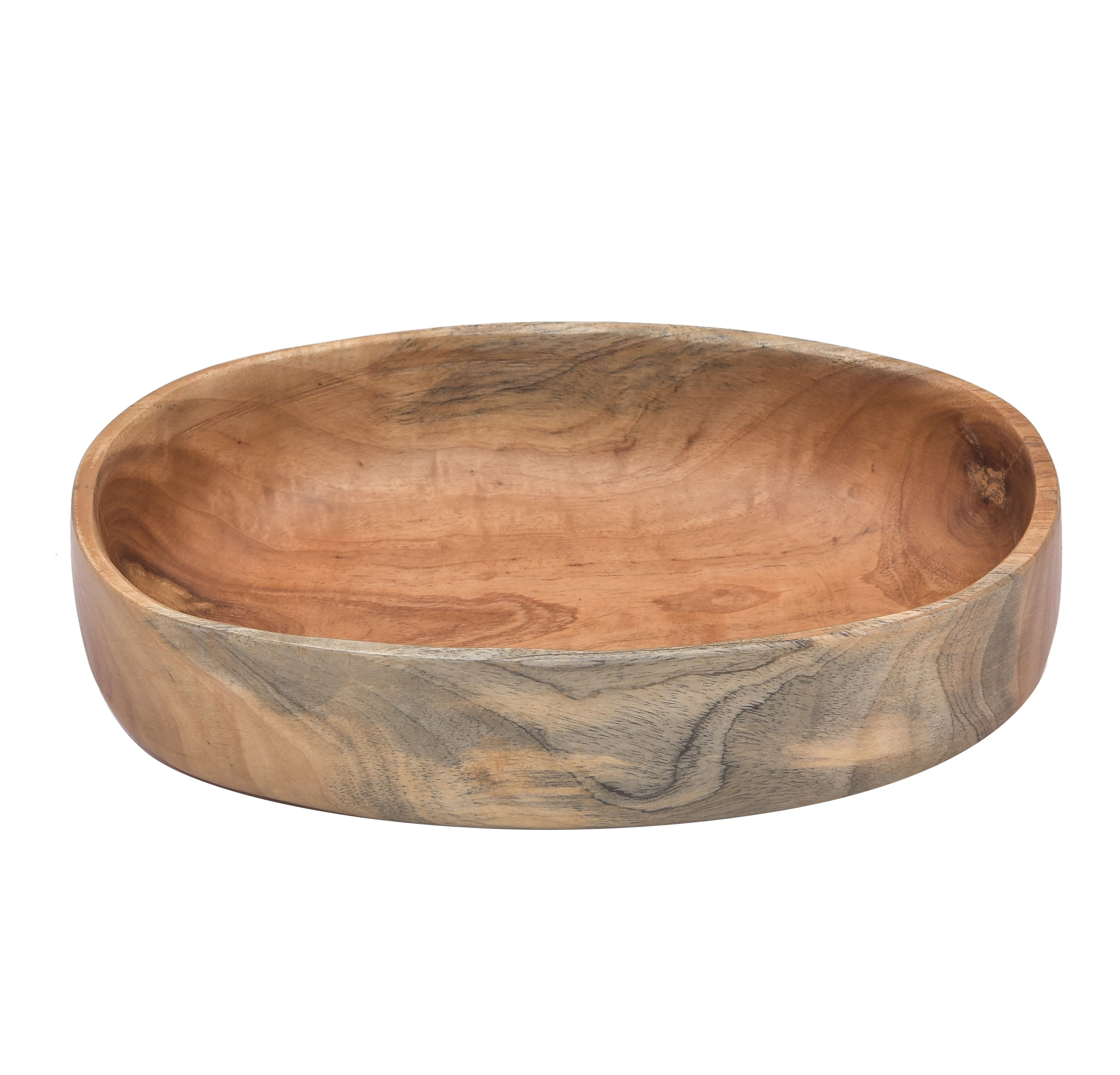 Mango Wooden Oval Shape Serving Bowl