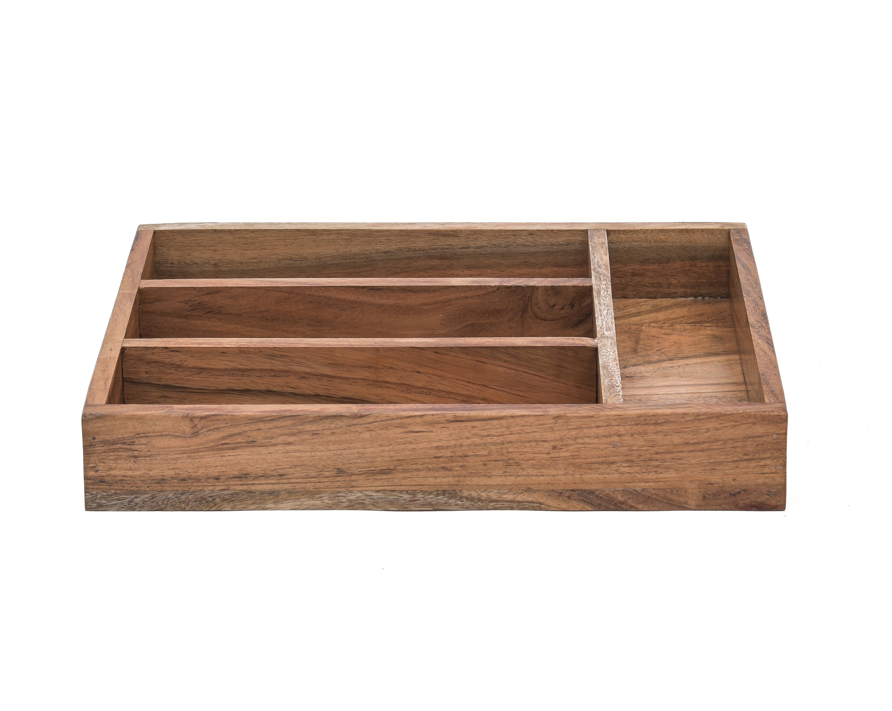 Acacia Wooden Tray With 4 Campartments
