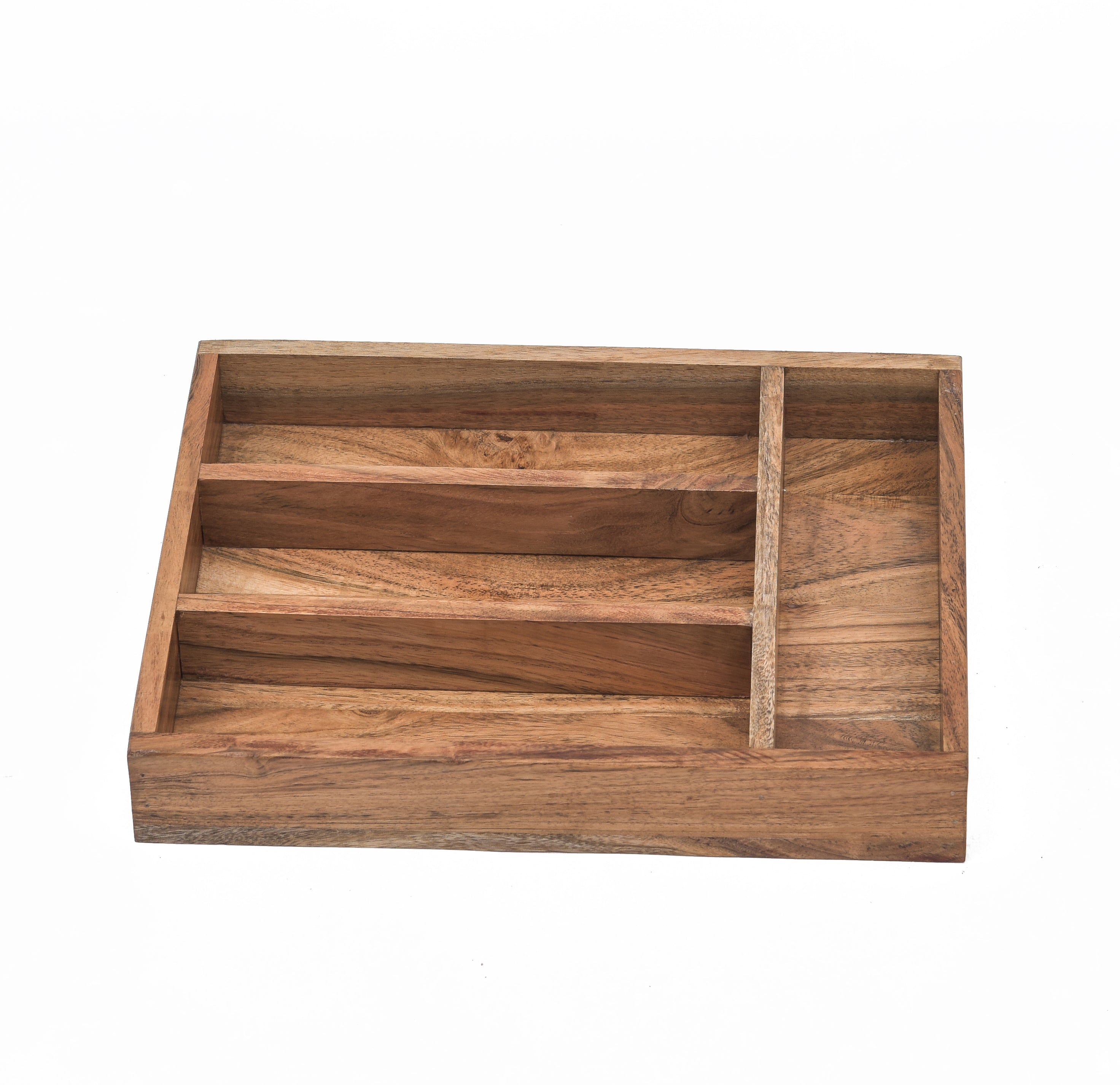 Acacia Wooden Tray With 4 Campartments