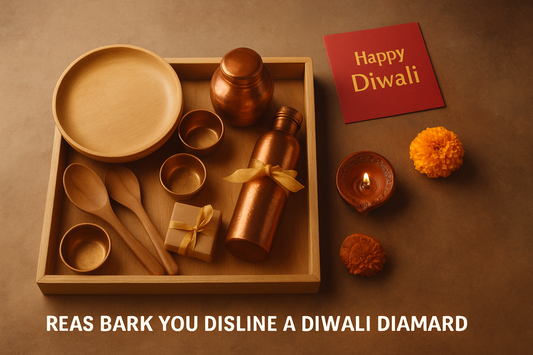 Diwali Hampers with Wooden Kitchenware and Copper Utensils
