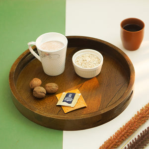 Natural Brown Mango Wooden Serving Tray