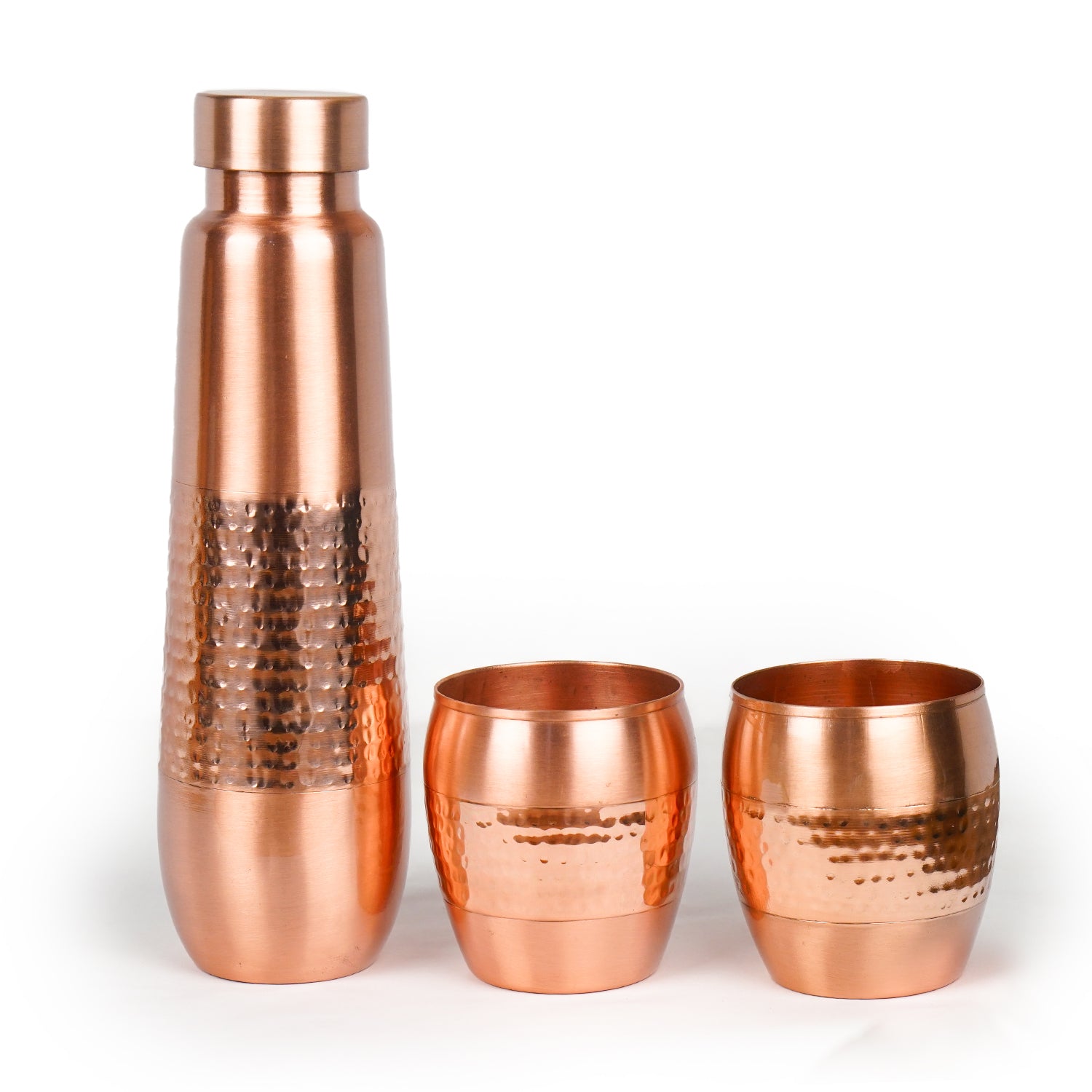 Sapphire Copper Bottle - 950 Ml With 2 Tumblers