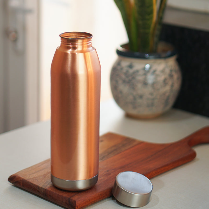 Matt Finish Copper Water Bottle