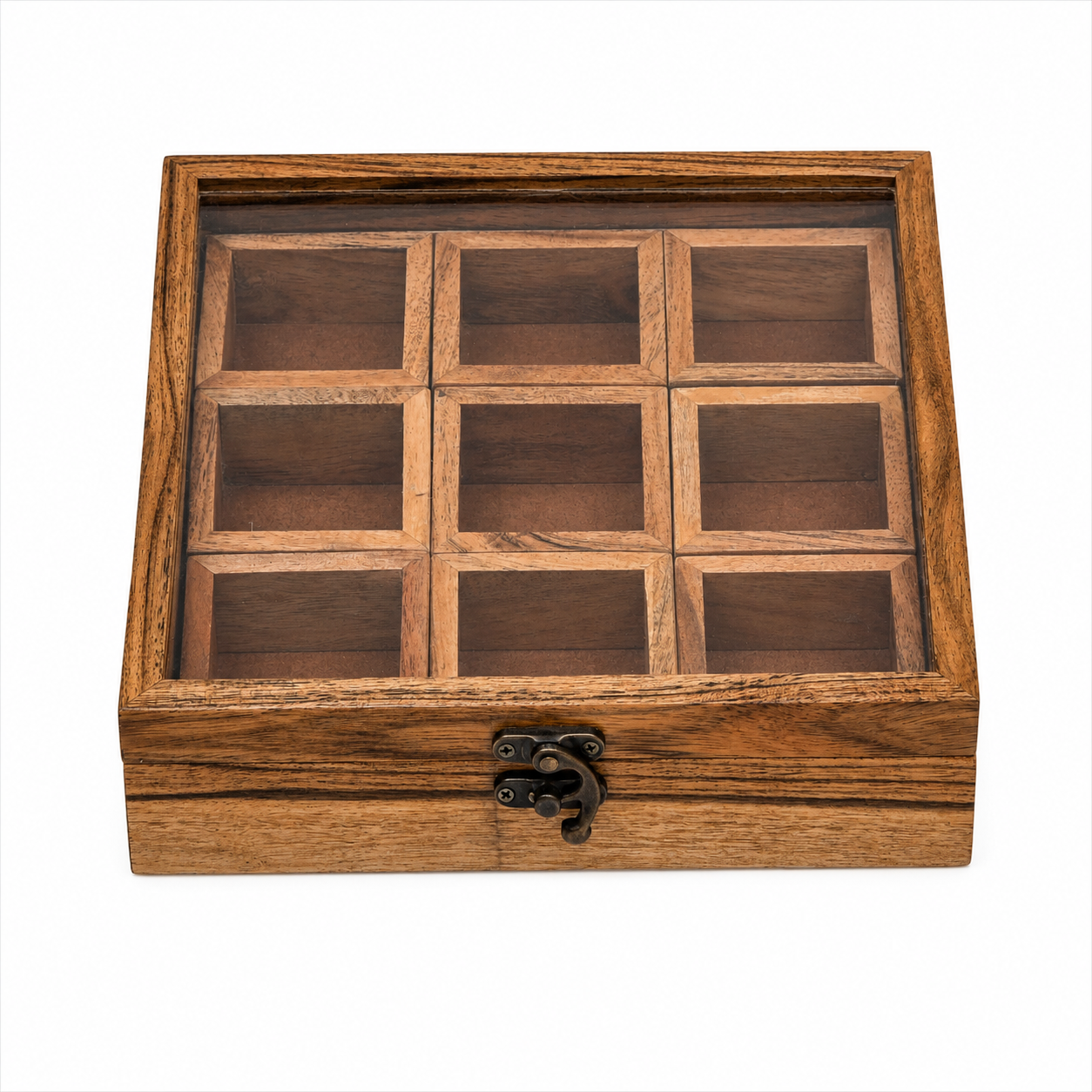 Acacia Wooden Masala Box