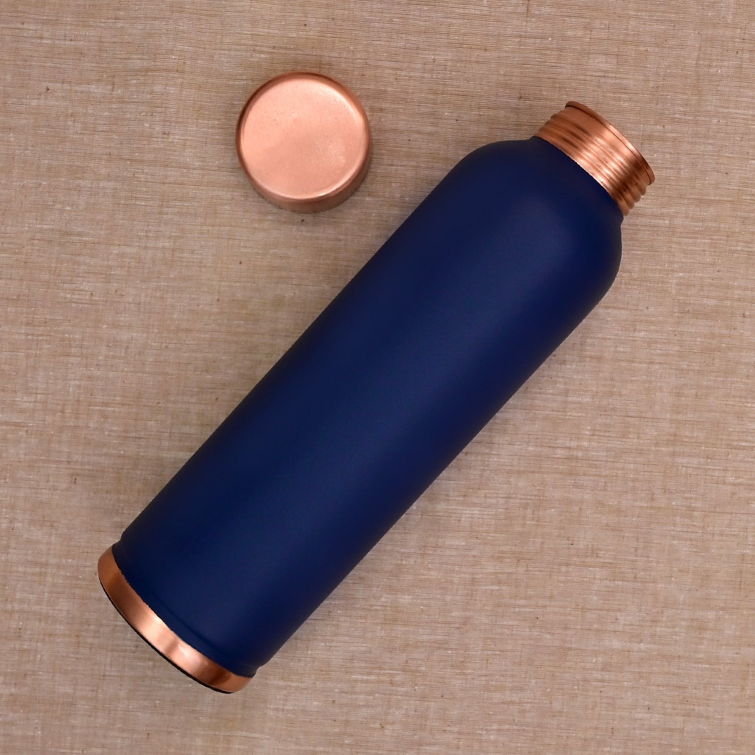 Oreo Matt Blue Copper Bottle – 950 ml