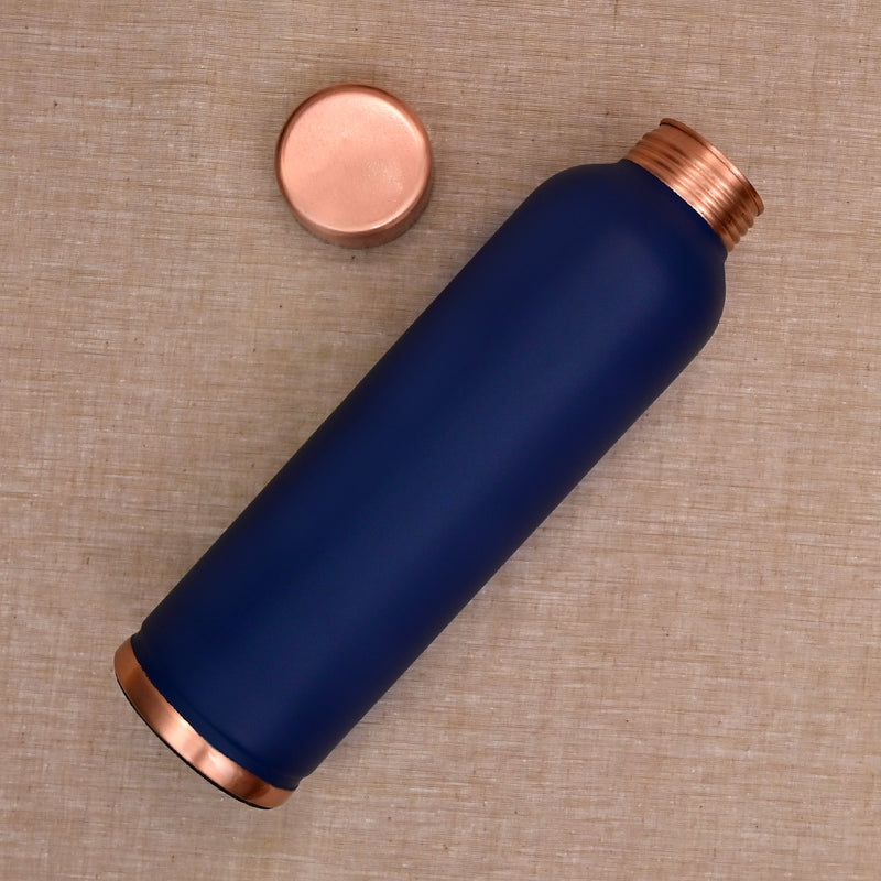 Oreo Matt Blue Copper Bottle – 950 ml