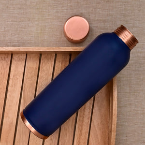 Oreo Matt Blue Copper Bottle – 950 ml