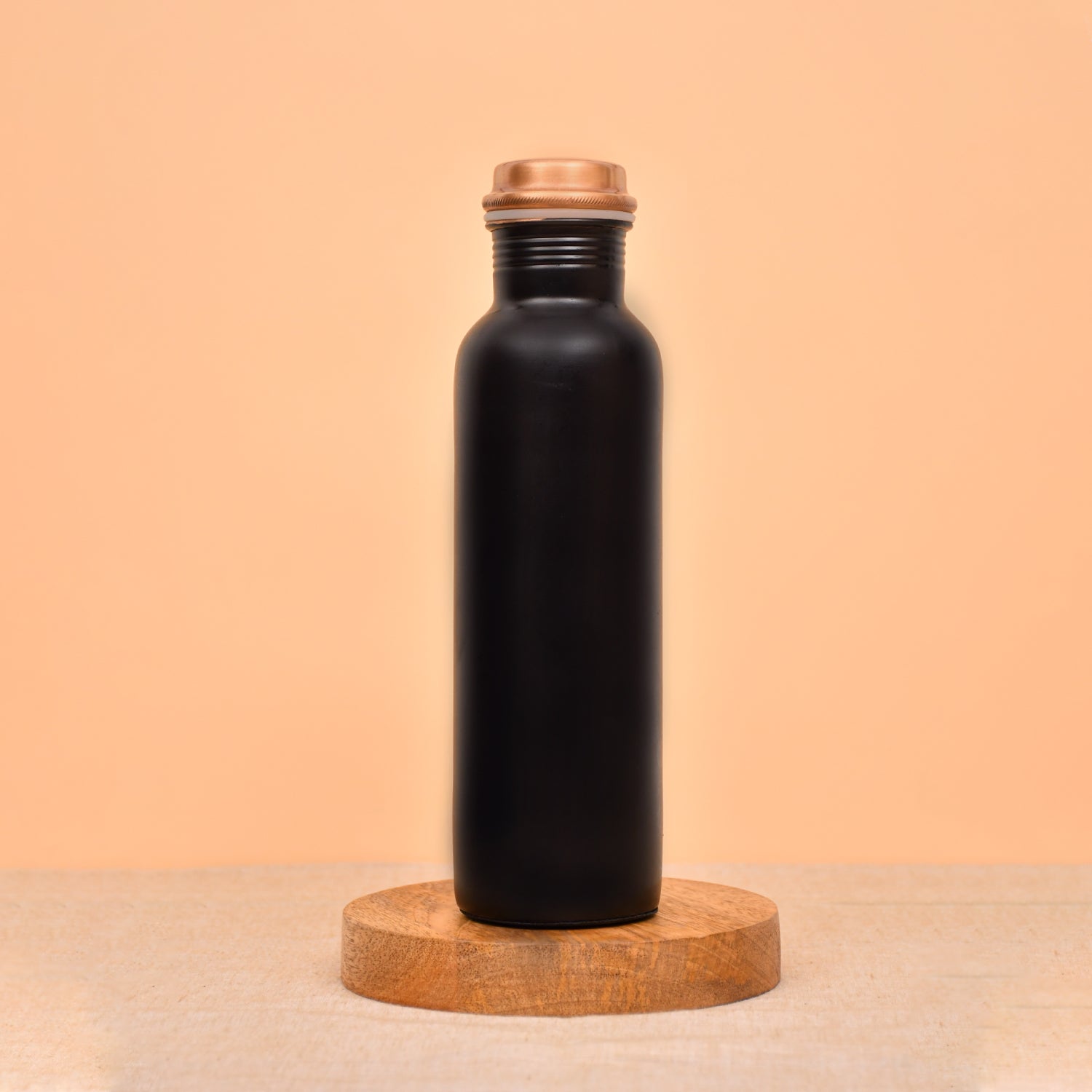 Classic Matt Black Copper Bottle – 950 ml
