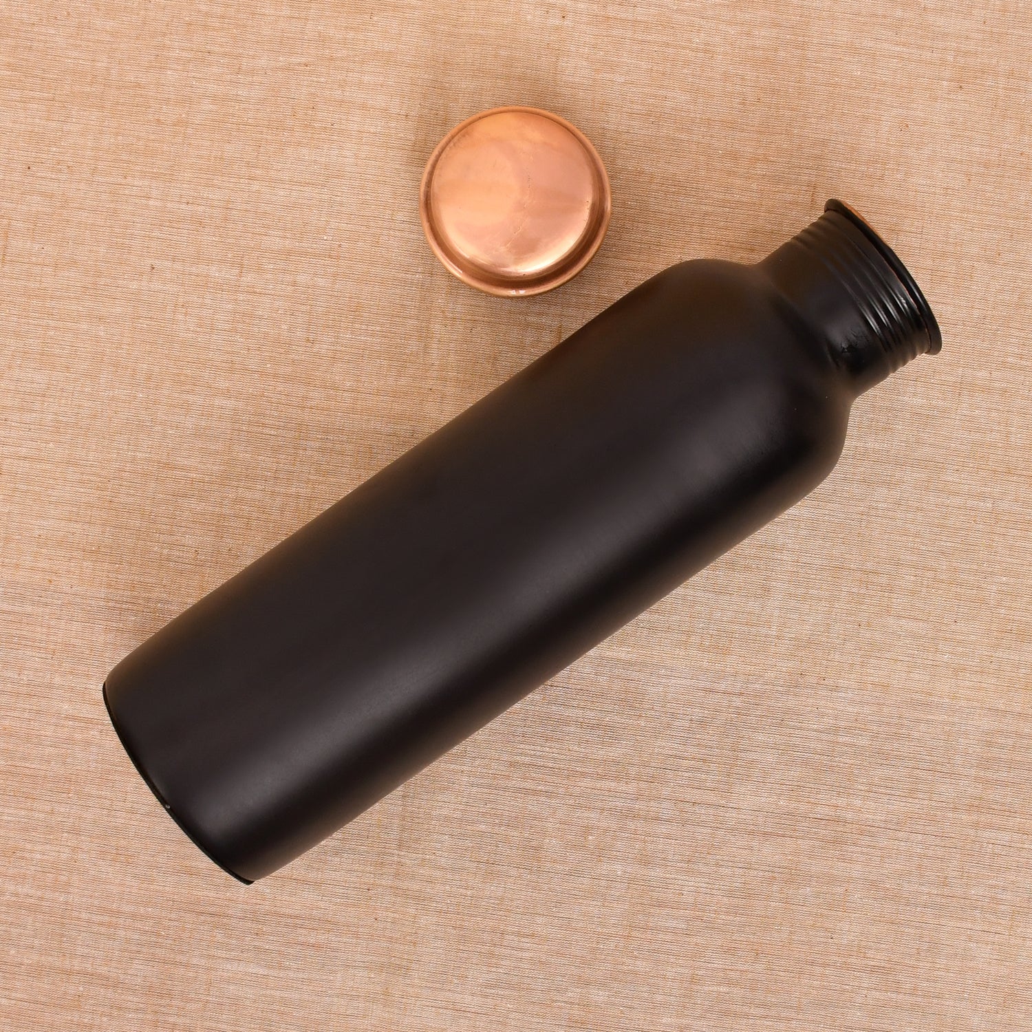 Classic Matt Black Copper Bottle – 950 ml