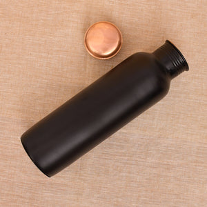 Classic Matt Black Copper Bottle – 950 ml