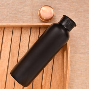 Classic Matt Black Copper Bottle – 950 ml