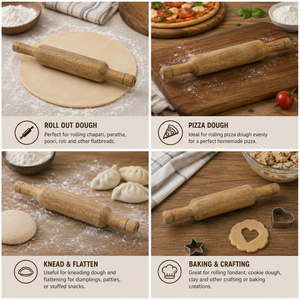 MANGO WOODEN BELAN & ROLLING PIN