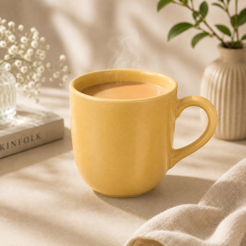 Ceramic RT Matt Finish Coffee and Tea Cup - Sanjeev Kapoor by OGGN Pack of 6