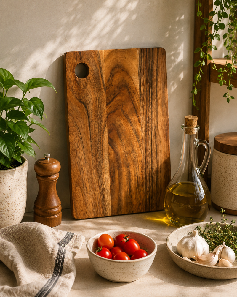 Acacia Wooden Chopping Board with Corner Hole