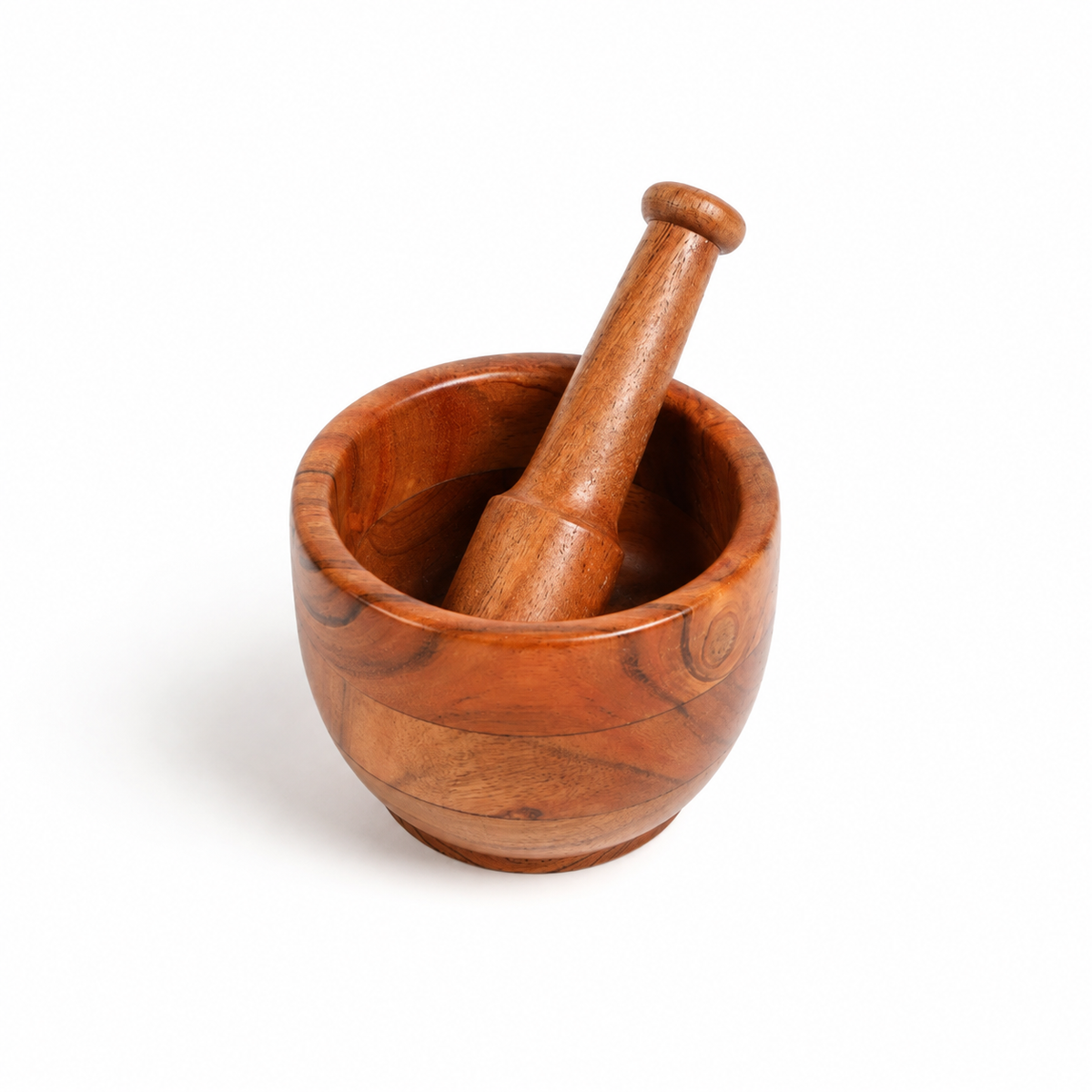 ACACIA WOODEN OKHALI - Mortar & Pestle