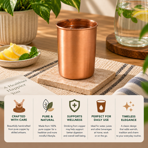 SUTRA COPPER PLAIN GLASS 250 ML