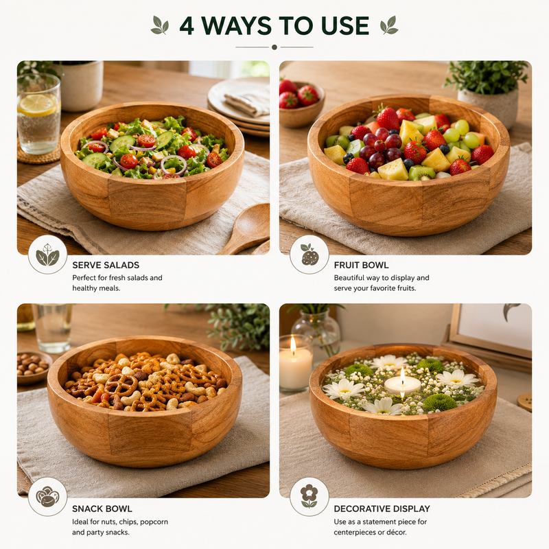 Premium Brown Neem Wood Serving Bowl – 250ml