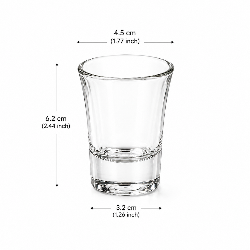 Premium Shot Glass Set 0f 6 – (30 ml, Transparent)