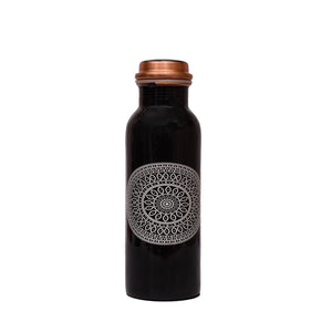 Classic Back Printed Copper Water Bottle - 750ml