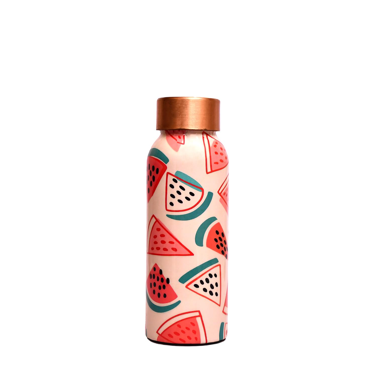 Graphic Printed Copper Water Bottle - 450ml