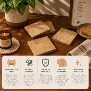Mango Wooden Tea Coaster