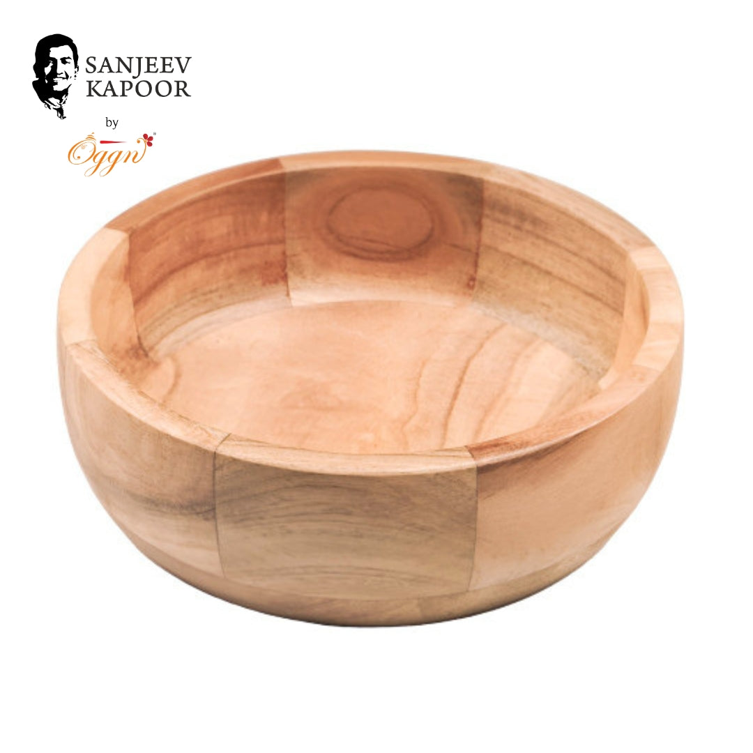Premium Brown Neem Wood Serving Bowl – 250ml