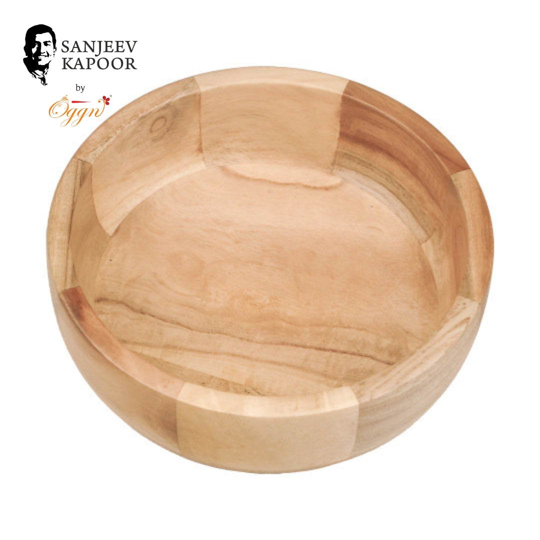 Premium Brown Neem Wood Serving Bowl – 250ml