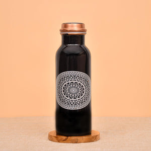 Classic Back Printed Copper Water Bottle - 750ml