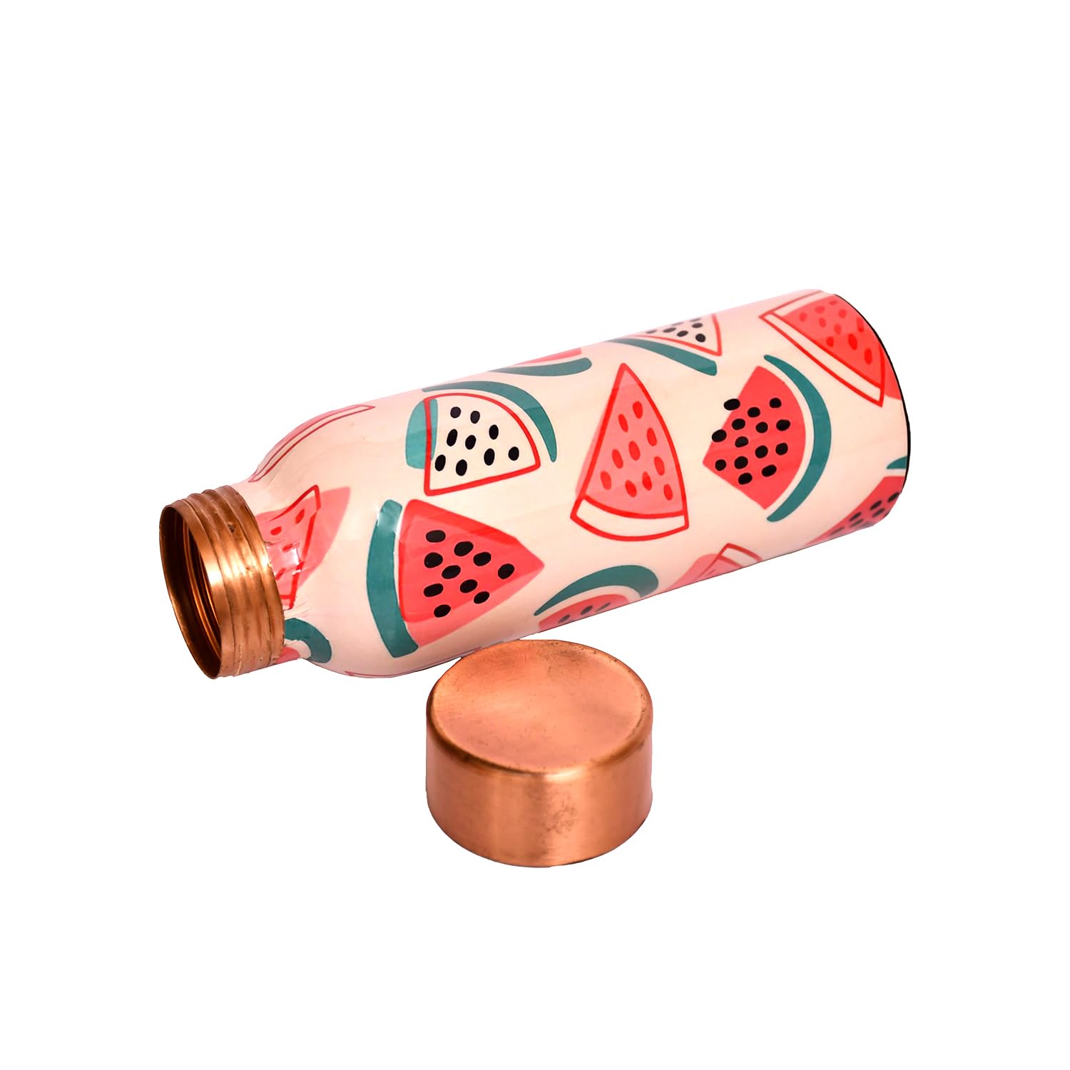 Graphic Printed Copper Water Bottle - 450ml