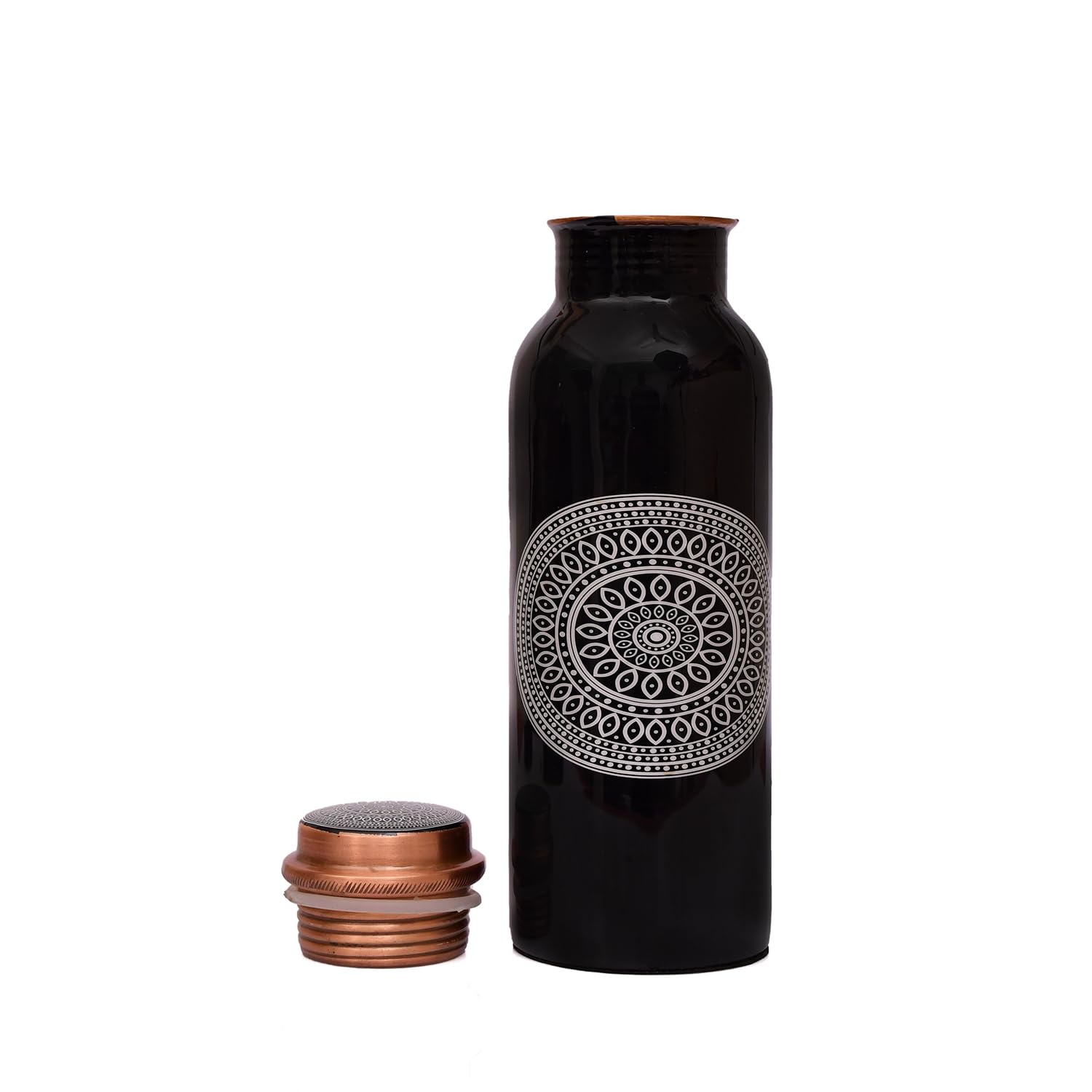 Classic Back Printed Copper Water Bottle - 750ml