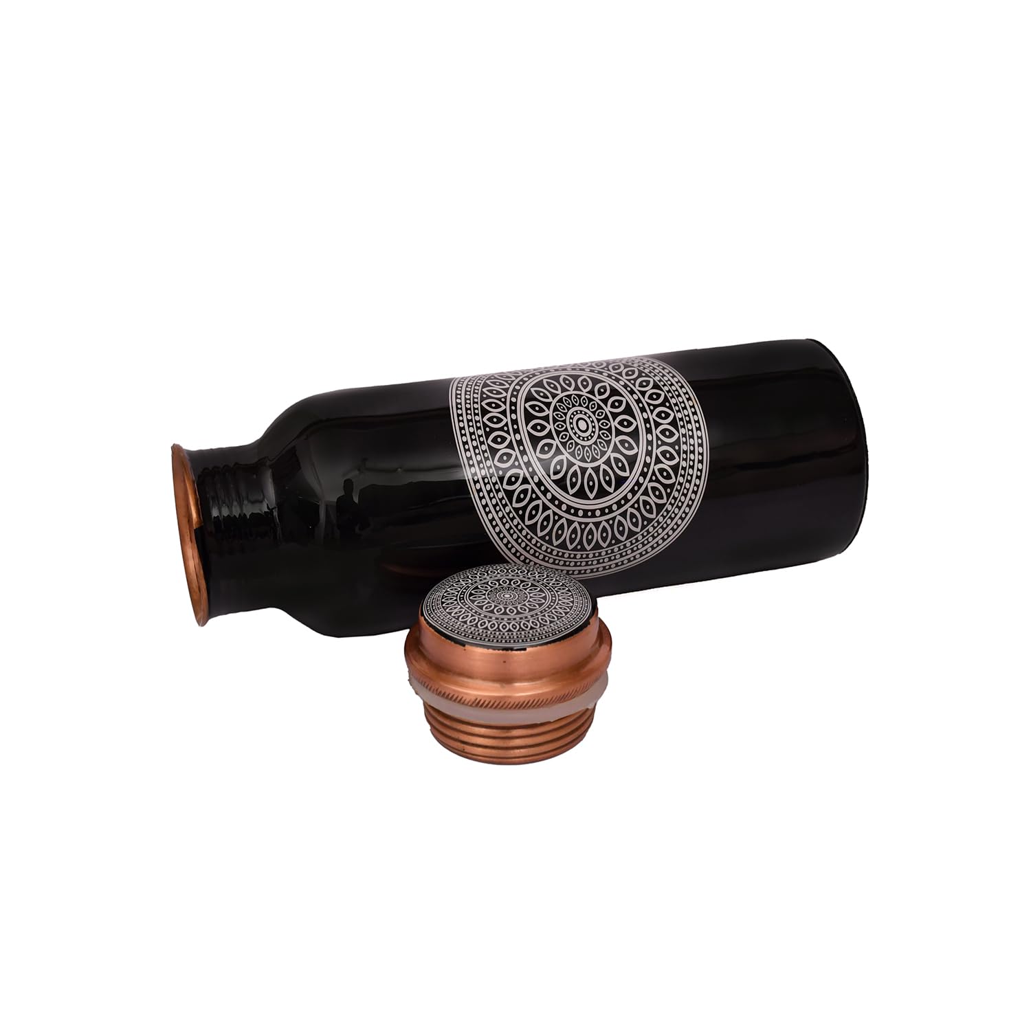 Classic Back Printed Copper Water Bottle - 750ml
